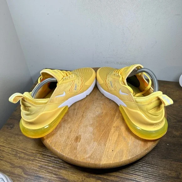 Nike Air Max 270 Women Yellow Running Lifestyle Shoes Size 9 AH6789 701 - Picture 5 of 8